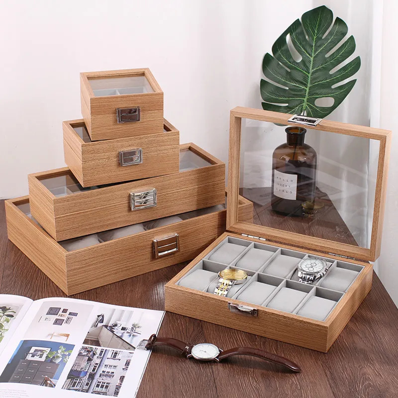 WellZone Eco friendly Bamboo Watch Box Fashion Chinese Watch Storage Box 250430
