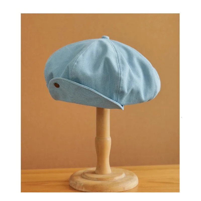 Beret womens big format s boy hat niche big head prominent face small cloud painter hat 250430