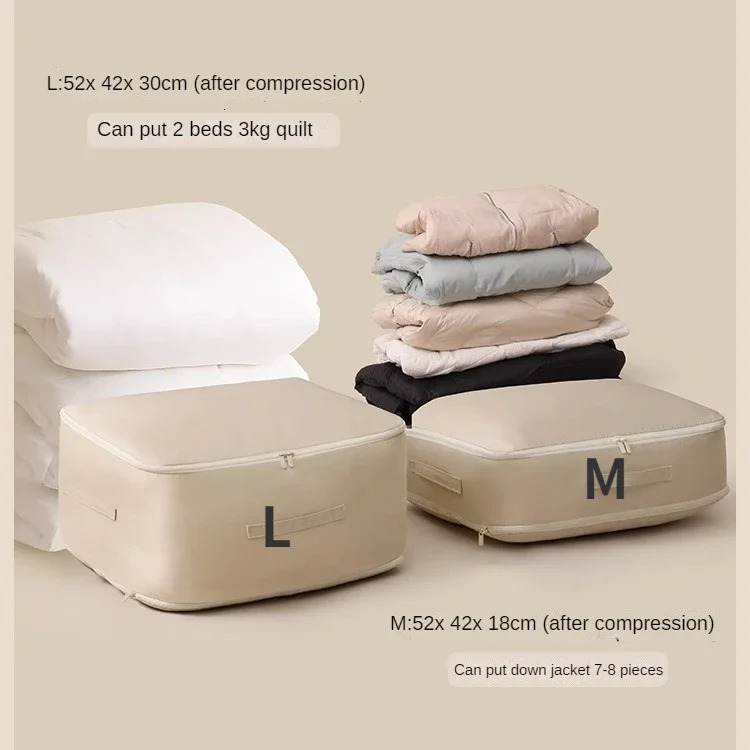 Large compression bags blankets wardrobes cabinets organizers storage bags space saving self compression organizers 250430
