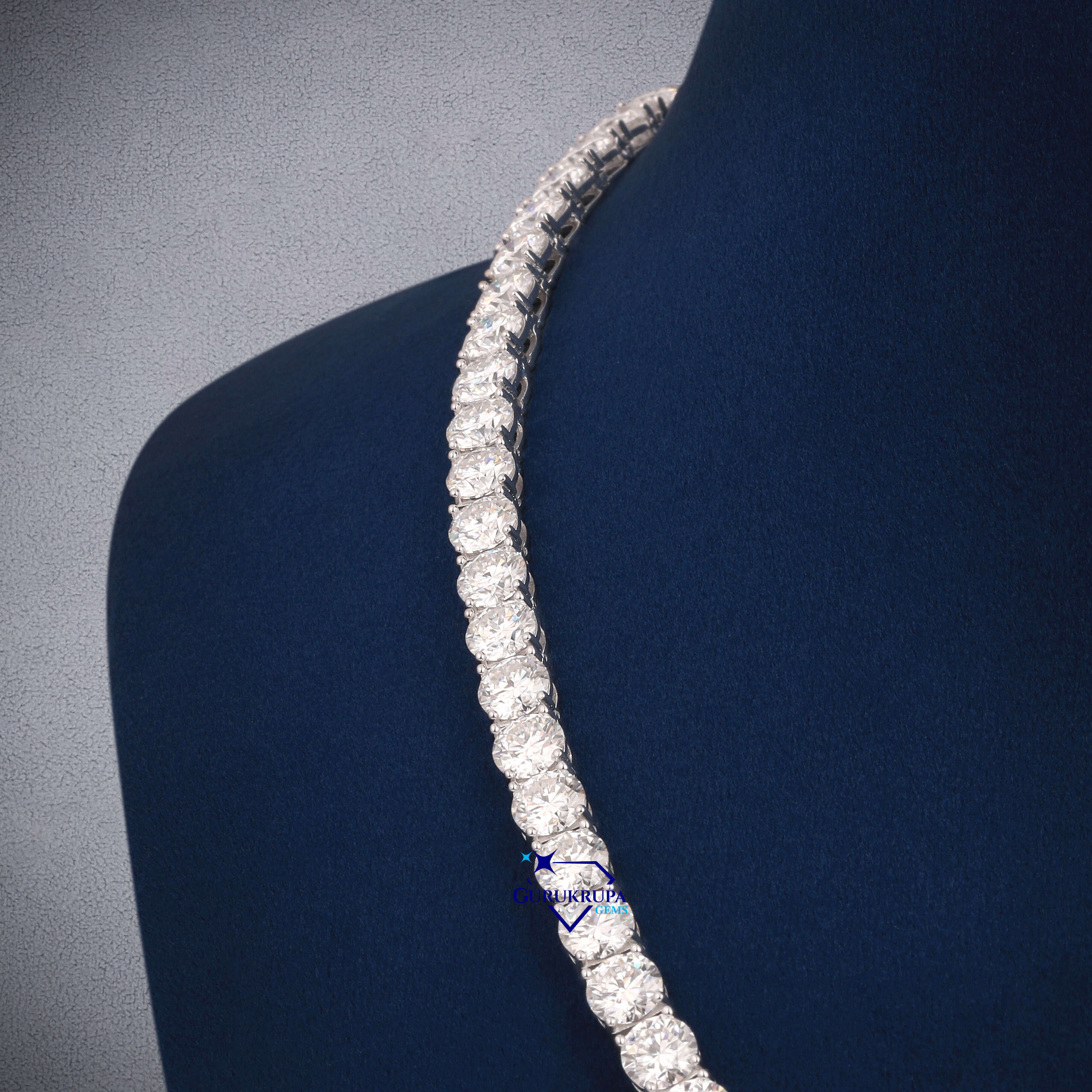 Hot Selling Tennis Chain 925 Sterling Silver 6mm DEF White Lab Grown Diamond Tennis Necklace 18 Inches Men and Women Wearable