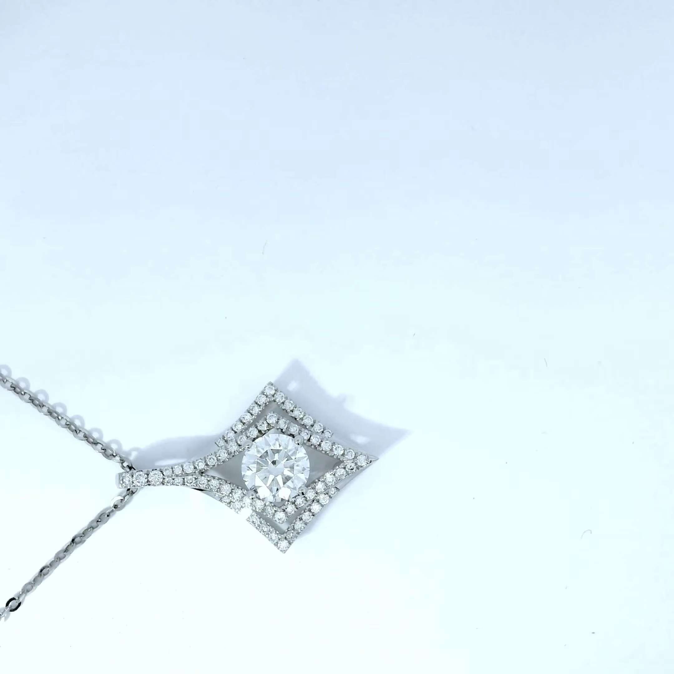 9K 14K 18K Gold Lab Grown Diamond Womens Jewelry CVD Diamond Tennis Necklace Choker 18k Gold