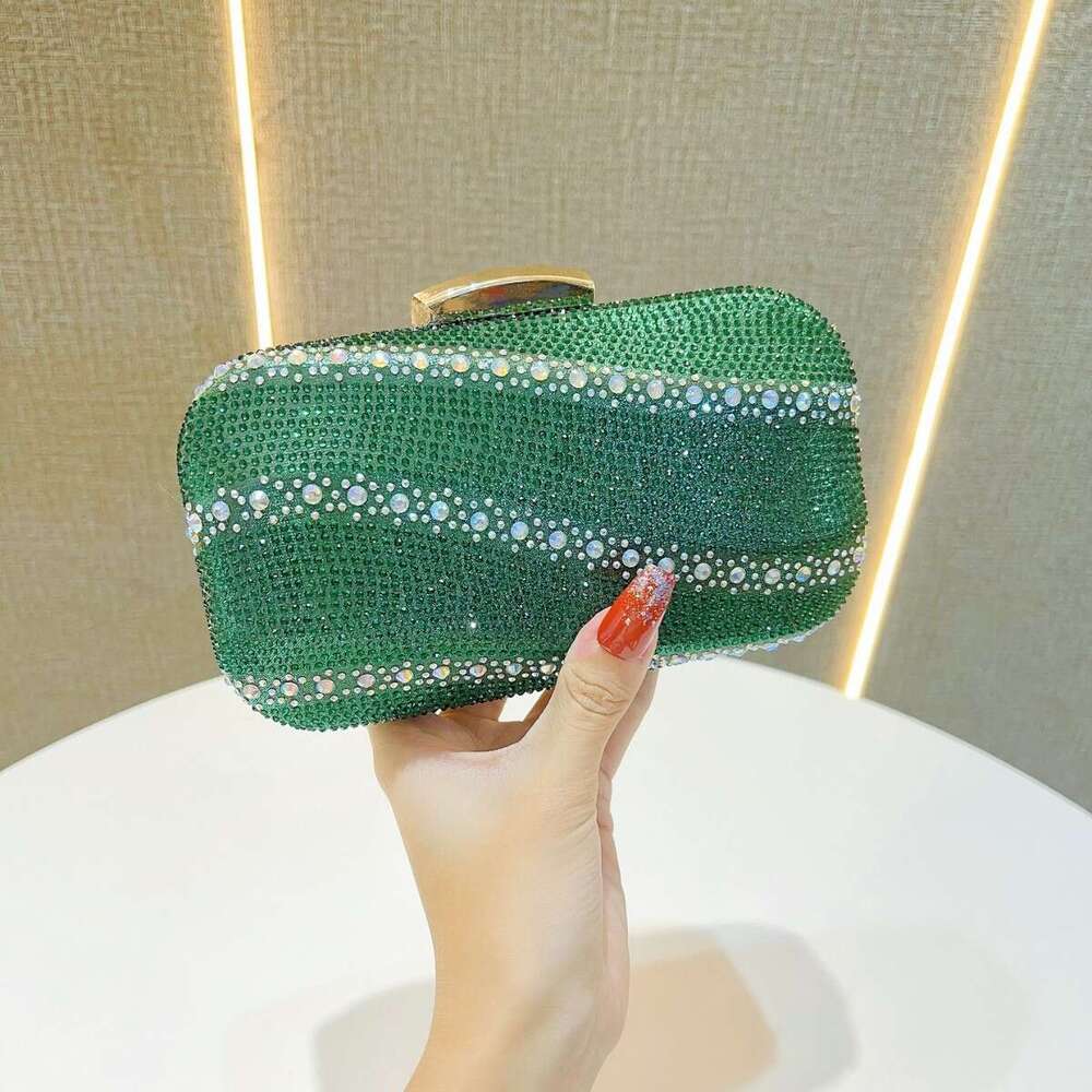 Dinner Bag New With Diamond Inlaid Three Dimensional Box Hand Held Evening Outfit Formal Dress Banquet Bag Wedding Gift Bag KQ