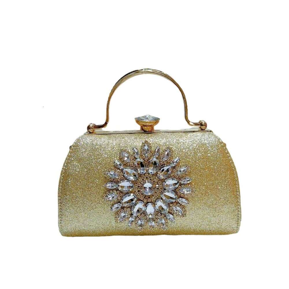 Dinner Bag New Box Banquet Full Of Water Diamond Inlaid Sunflower Women S Evening Dress Single Shoulder Crossbody Bag KQ