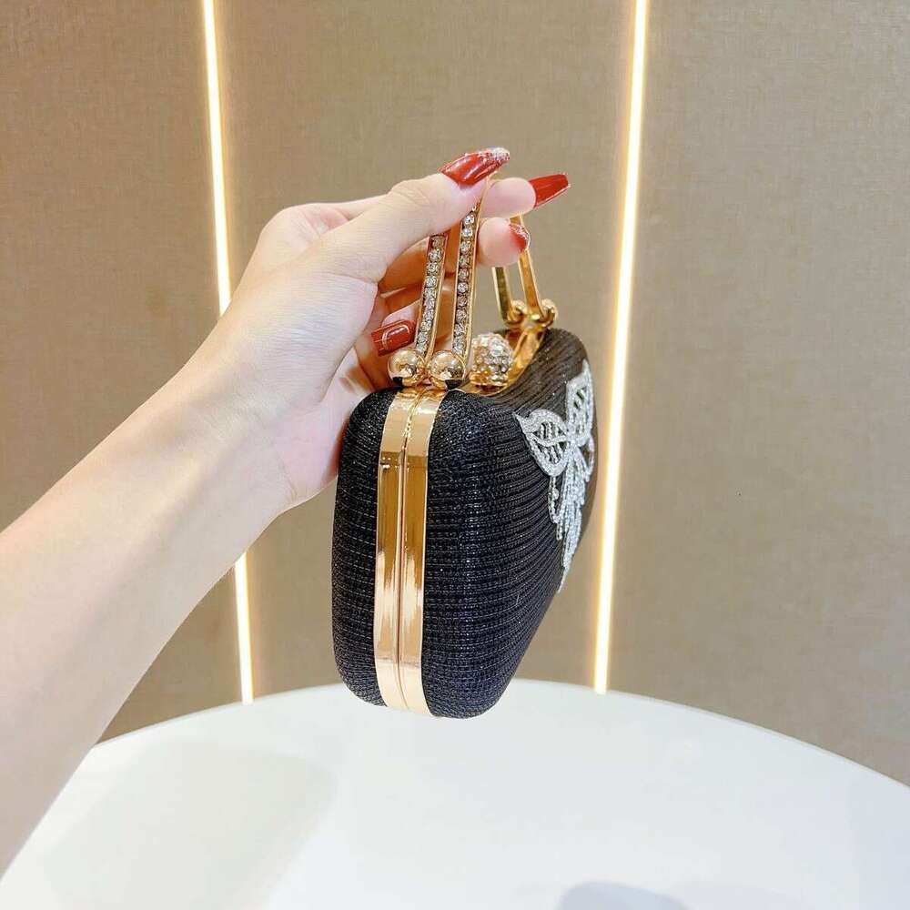Dinner Bag New Evening Ladies Handheld Banquet Versatile Dress For Celebrities Water Diamond Small Fragrant Style Bag KQ