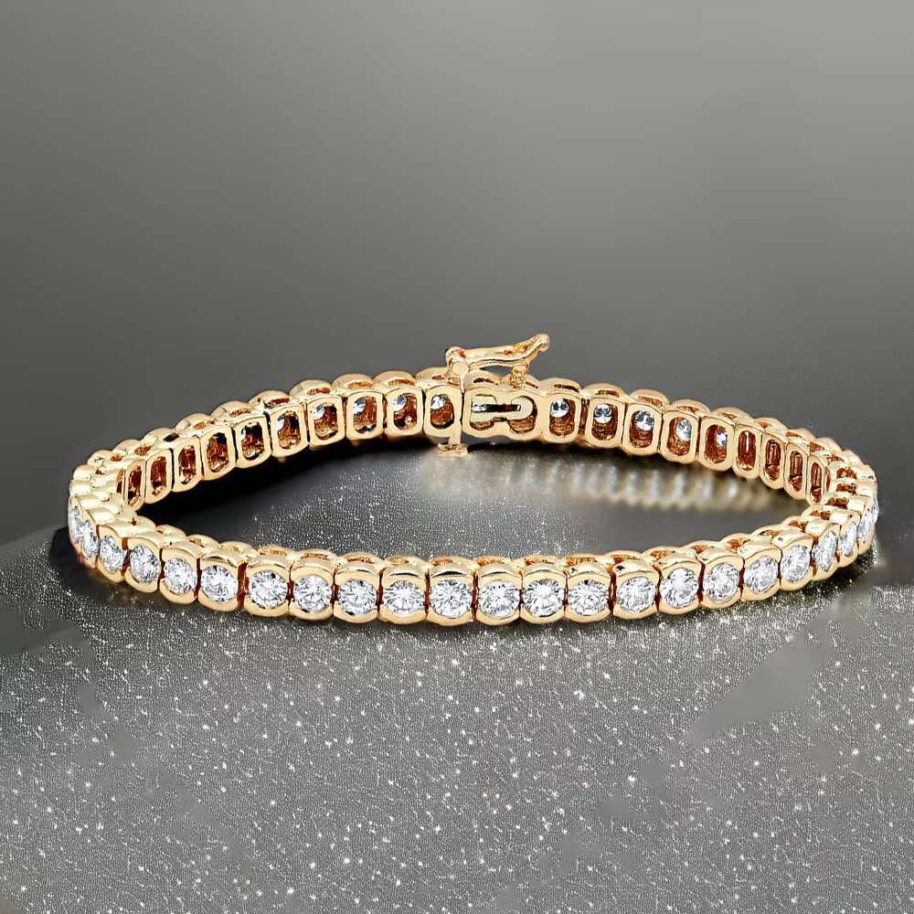 Tennis Chain Fashion Jewelry Mosanite 925 Silver VVS Moissanite Diamond Tennis Bracelet for Women Men
