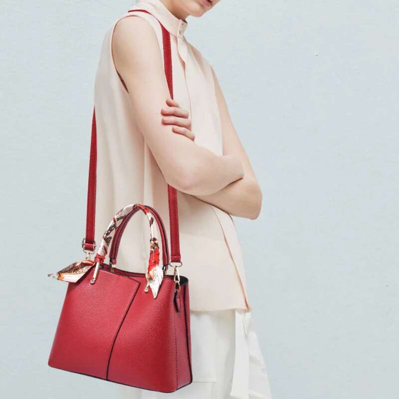 2025 Women Handbags Fashion Casual Tote Soft Leather Shoulder New Big Capacity Crossbody Bags For Ladies Sac