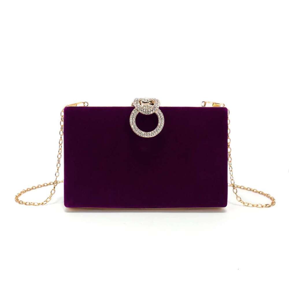 Veet Red Color Clutch Dias Glitter Wedding Evening Bags Dress Girl Handbags Purse