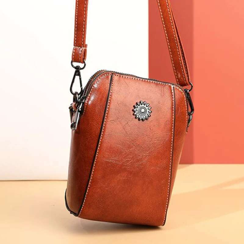 Fashionable And Versatile Mobile Phone New Casual Shoulder Crossbody Small Bag, Artistic Retro Mini Bag For Women