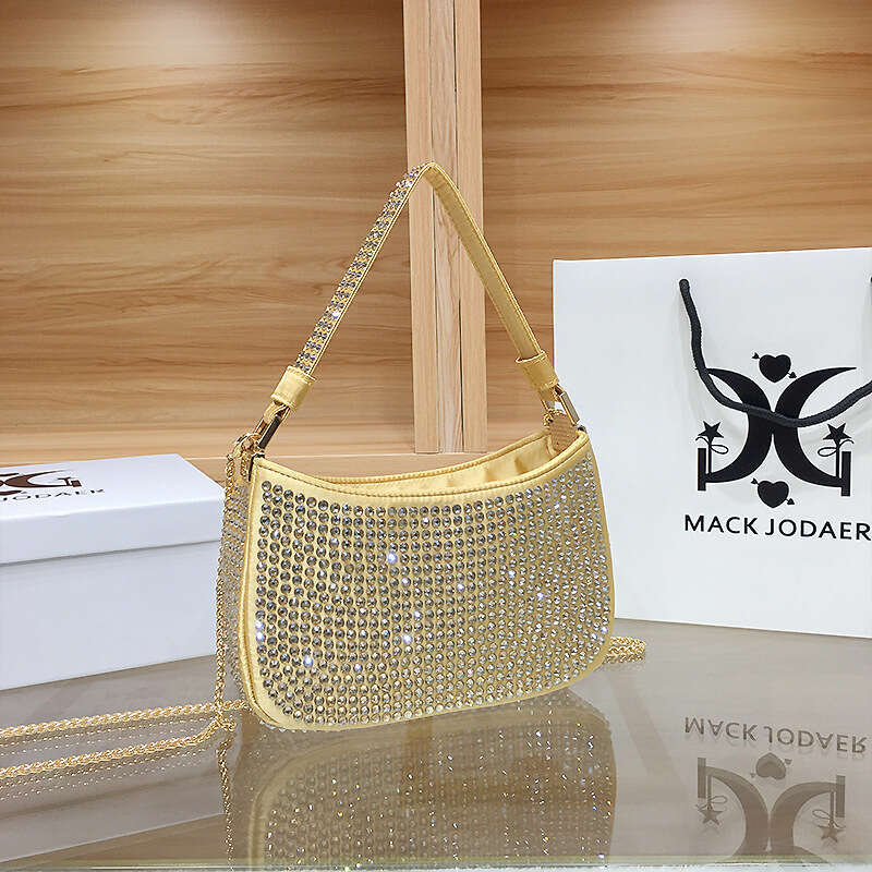 designer Women's bag Handheld for women with a sense of luxury, exquisite banquet new diamond chain crossbody bag, single shoulder bag