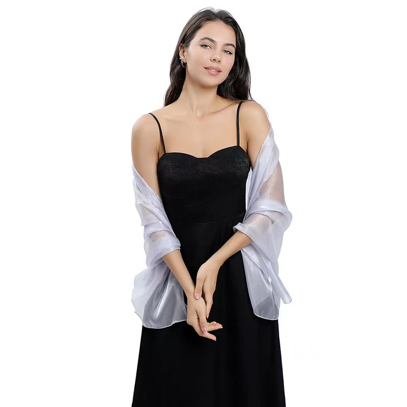 KK6 Cross-border good goods Korean yarn shawl bride bridesmaid wedding dress evening dress ball dinner shawl light and elegant