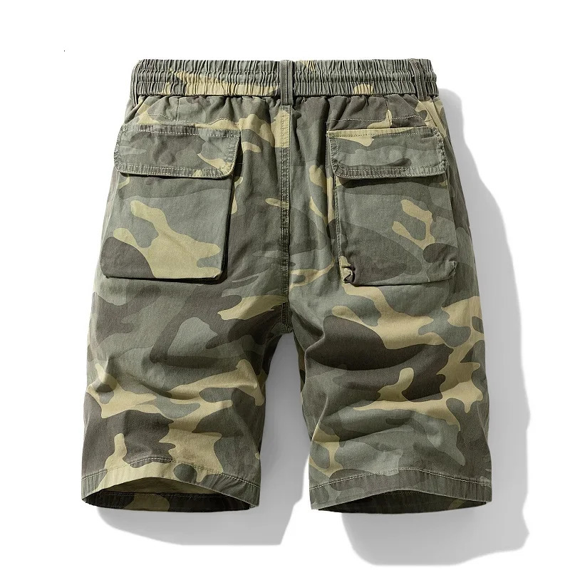 Summer mens cotton cargo camouflage shorts clothing casual breeze Bermuda beach jogging direct LZLLTT 250425