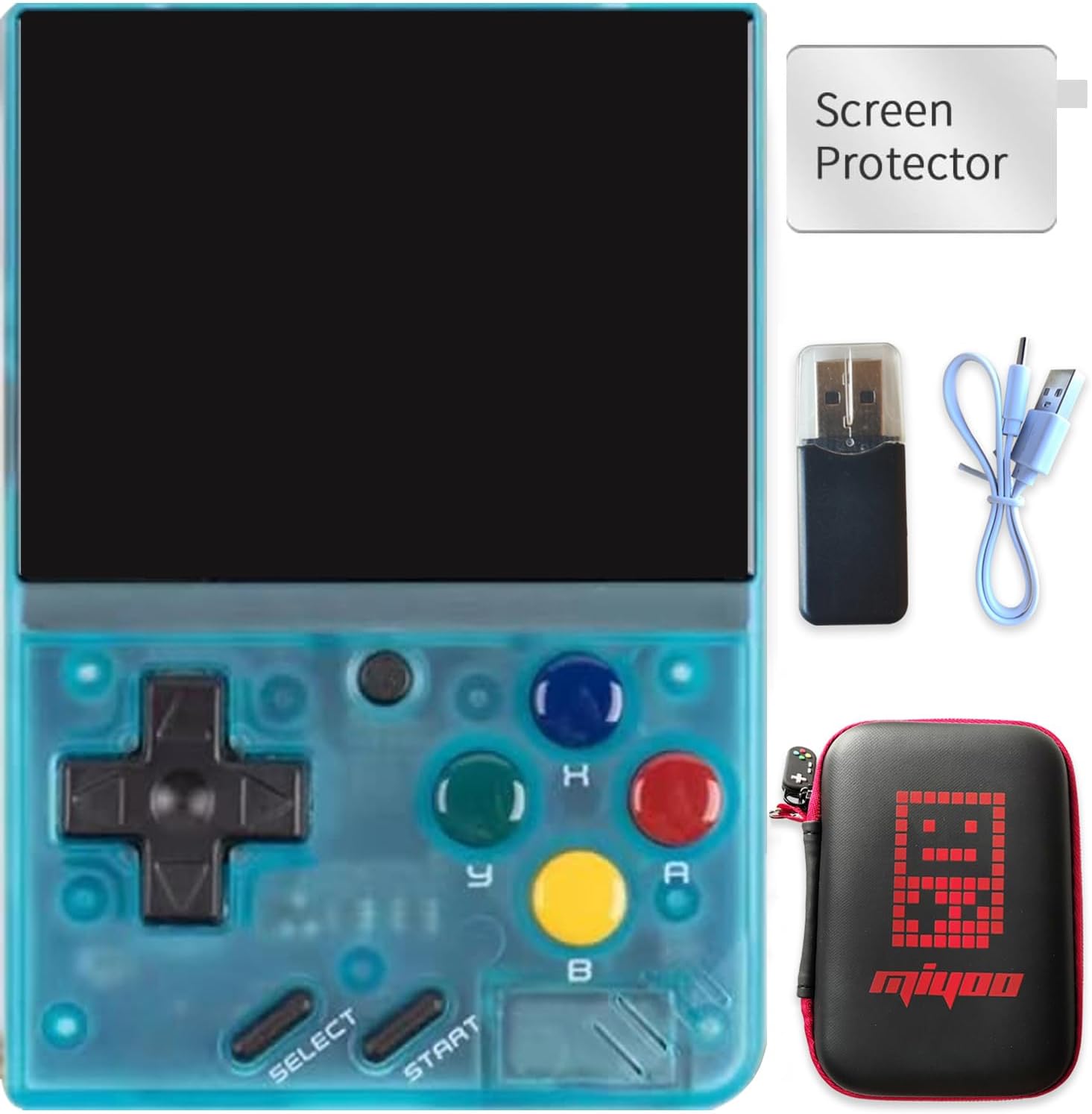 Miyoo Mini V4 Retro Game Console,Portable Handheld Video Game Console ,2.8 inch IPS Screen 750x560 Resolution Screen with 128GB Card 11000+ Games, Lin