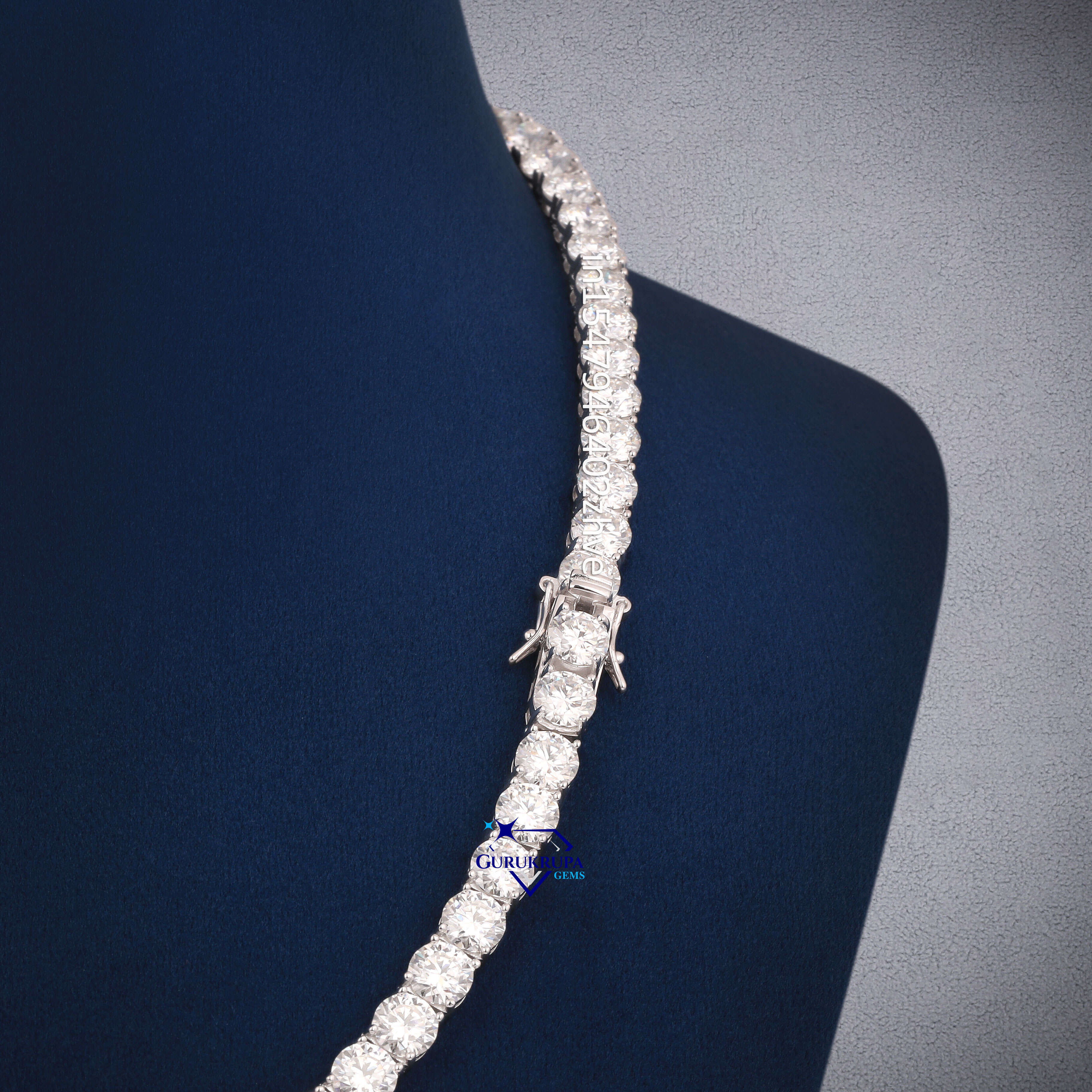 Hot Selling Tennis Chain 925 Sterling Silver 6mm DEF White Lab Grown Diamond Tennis Necklace 18 Inches Men and Women Wearable