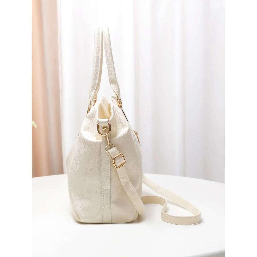 Casual And Fashionable Women S Shoulder Solid Color Soft Large Capacity Handbag Crossbody Bag