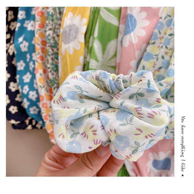 Children's Mosquito Repellent Thin Summer Floral Ice Silk Loose And Versatile Checkered Print Girl Baby Lantern Pants Children