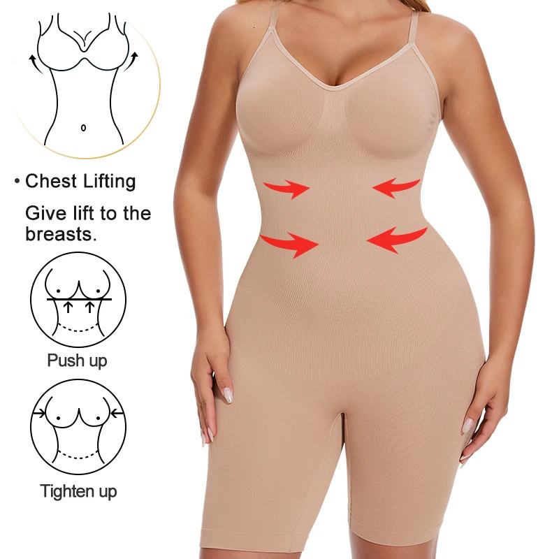 Womens shaping tight fitting clothes abdominal control hip lift full thick slimming waist trainer weight loss underwear Fajas 250430