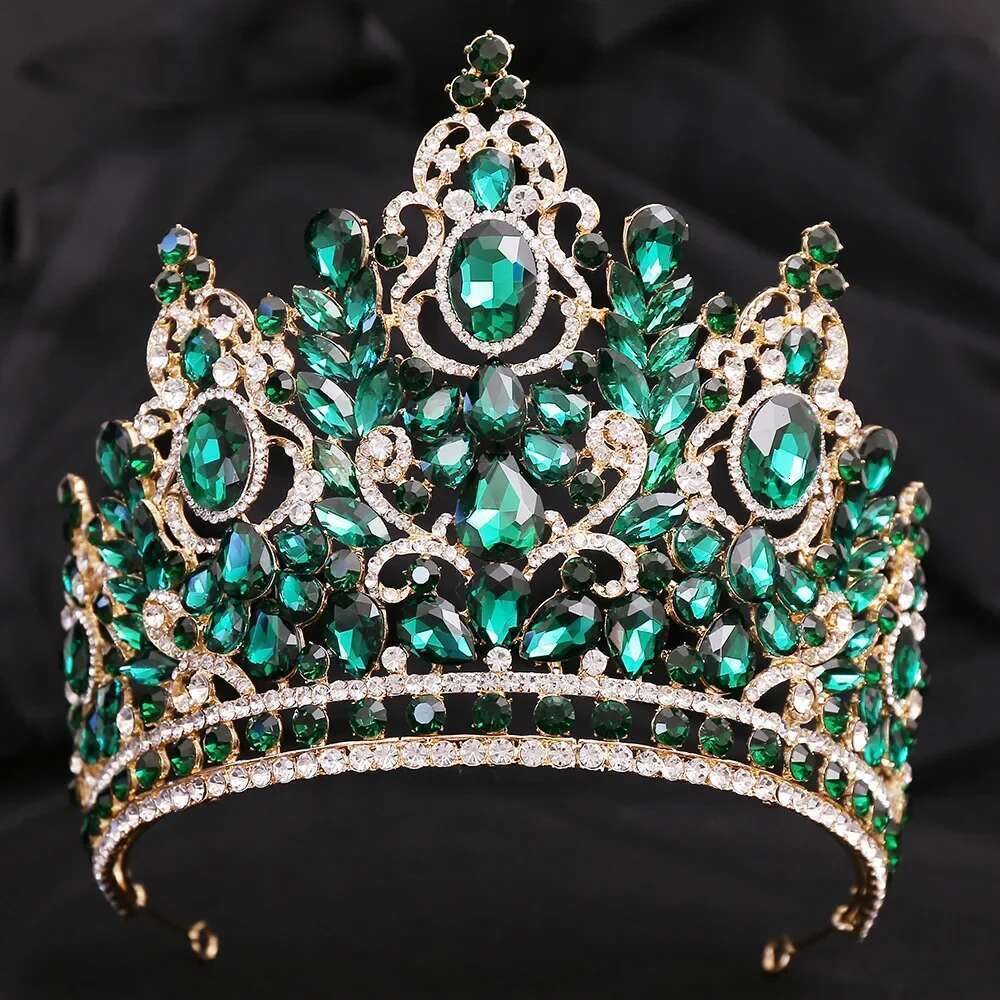 Korean Crystal Jewelry Tiara Rhinestone Prom Princess Crown Wedding Party Bridal Hair Accessories