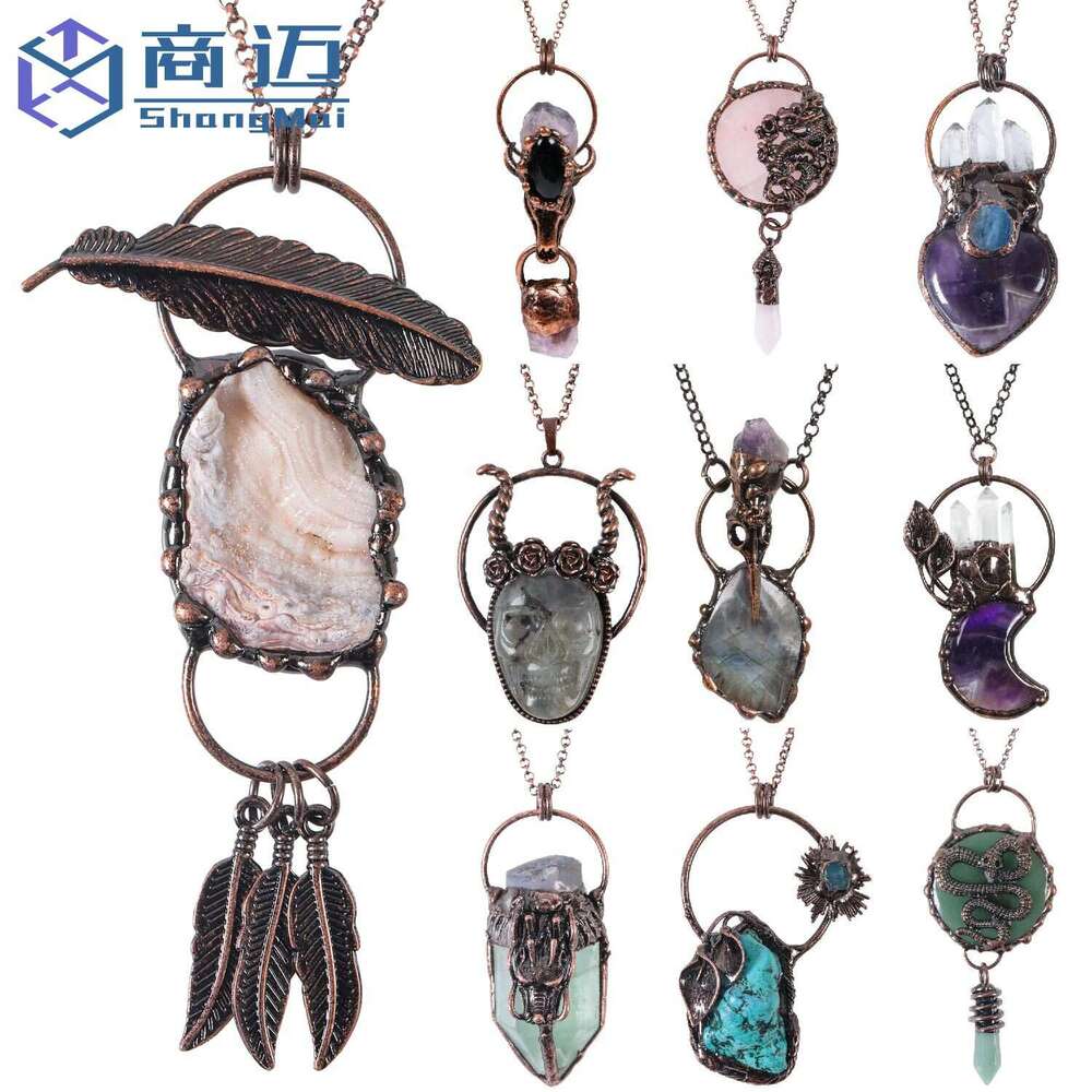 Light Trendy Jewelry, Natural Water Crystal, Bud, Rough Stone, Mineral Pendant, Jewelry DIY Necklace