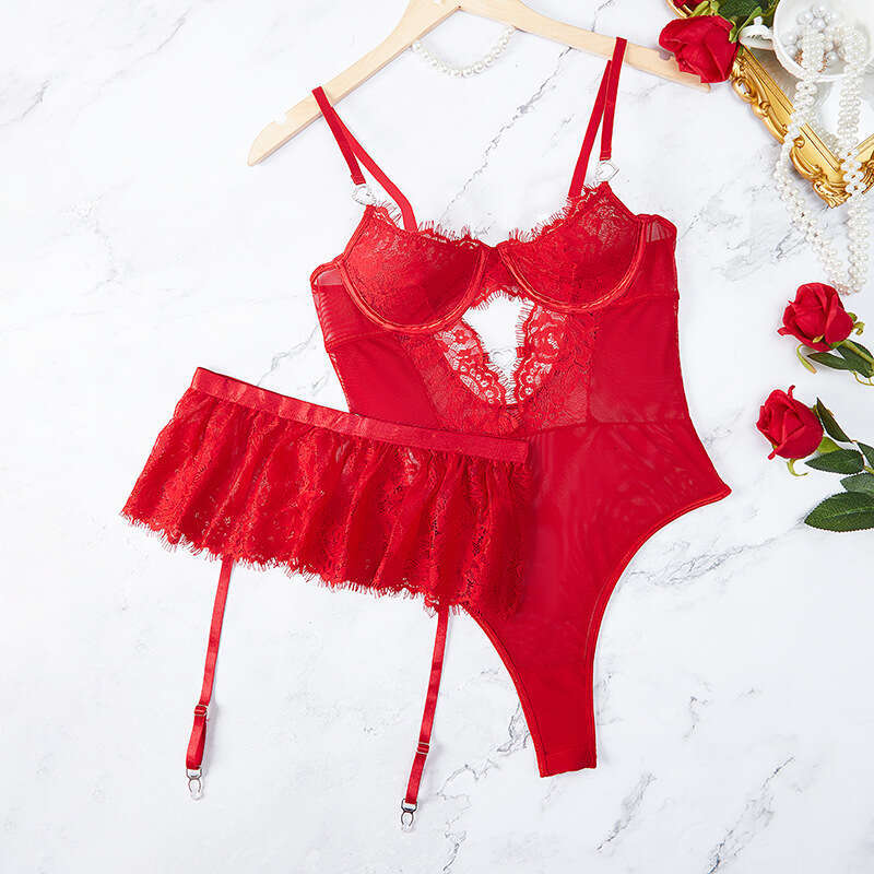 Sexy Underwear Sexy And Seductive Lingerie Set With Lace Embroidery Valentine S Day Passionate Uniform Hot Selling