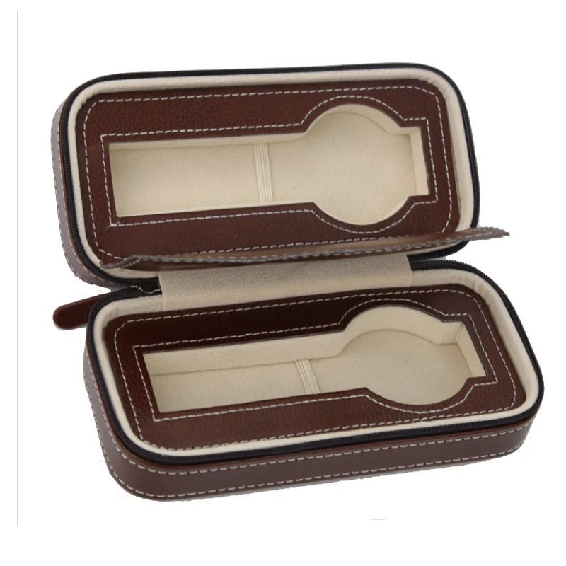 2/4/6/8/10/12 Slot Machine Watch Suitcase Organizer Portable Zipper Watch Case Bracelet Multi functional Display Box for Men and Women 250430