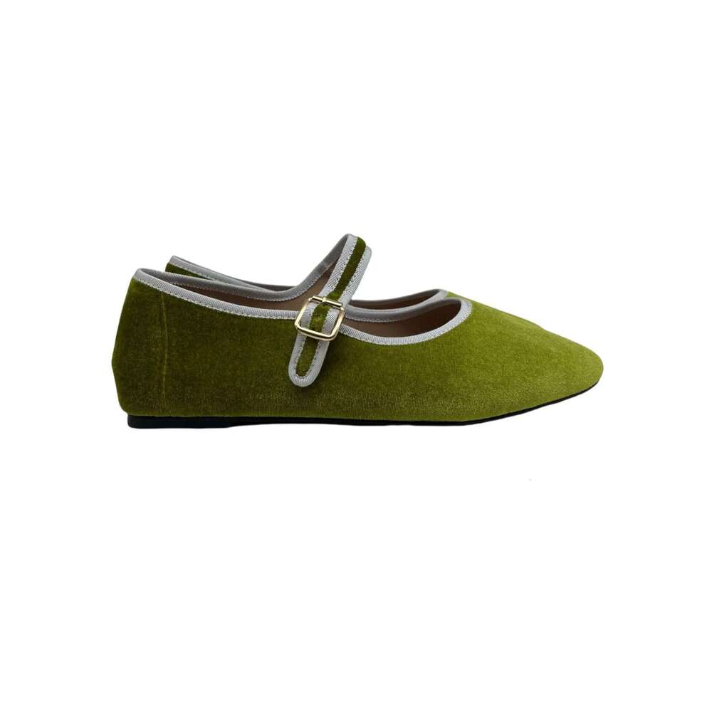 Fashion Comfortable Ballet Flats Vintage Mary Jane Women Silk Round Toe Casual Office Women's Shoes