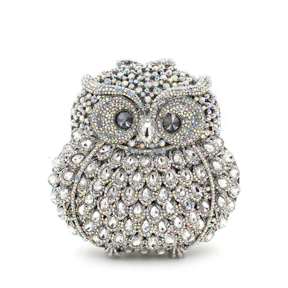 Dinner Bag BL Owl Water With Stranded Sky Metal Crystal Banquet And Diamond Set For Women S Handheld Bag KQ