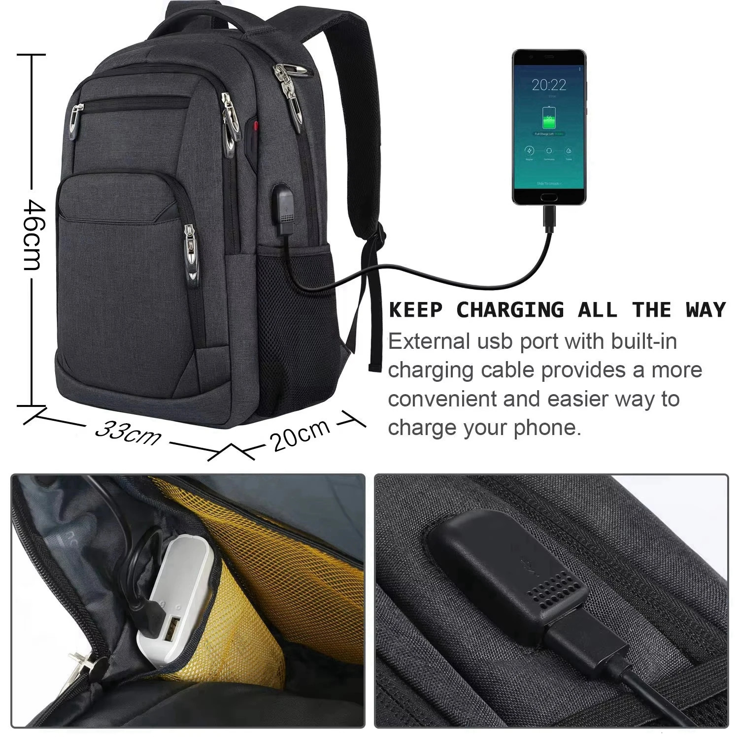 Mens backpack travel bag outdoor camera lens bag black ergonomic notebook bag large capacity mountaineering waterproof handbag 250427