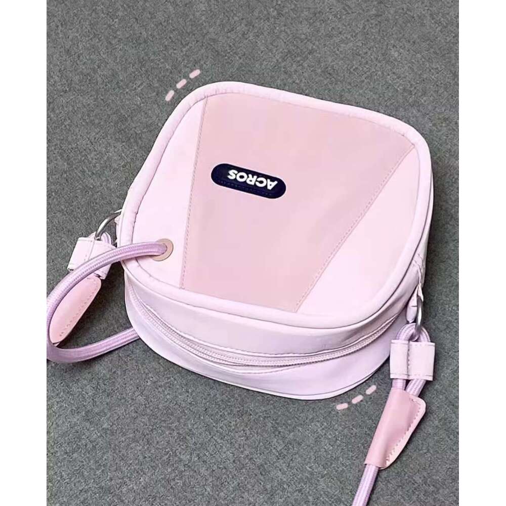 Cute stylish small square 2025 spring summer new collection, pink tender, niche bag, casual and versatile single shoulder crossbody bag