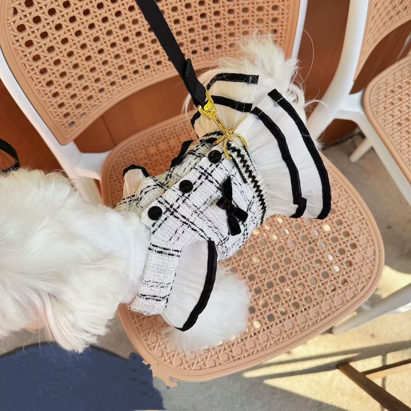 T00110Dog clothes summer thin pet small dog vest Bichon Schnauzer Yorkshire terrier denim vest can be traction