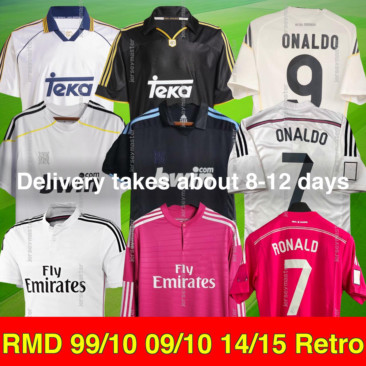 RMD 99 00 CR retro soccer jerseys vintage 09 10 R.14 15 classic football shirt Raul R.CARLOS Guti FIGO REALS SEEDORF MIJATOVIC SERGIO RAMOS MADRIDS