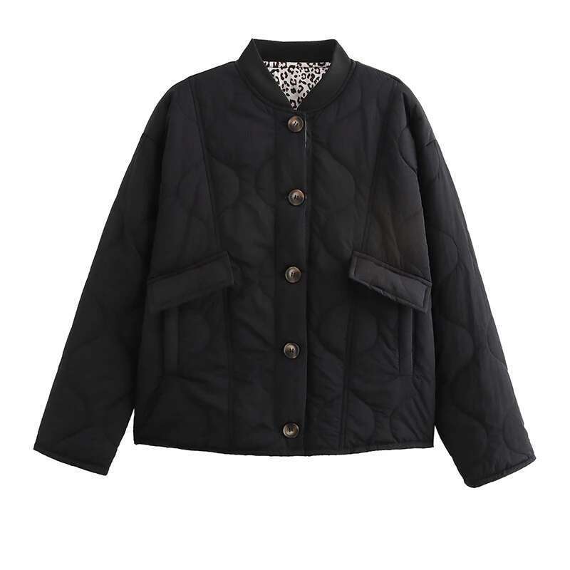 Women's Spring Winter Quilted Jackets Long Sleeve Button Down Puffer Jacket Outerwear Coats with Pockets