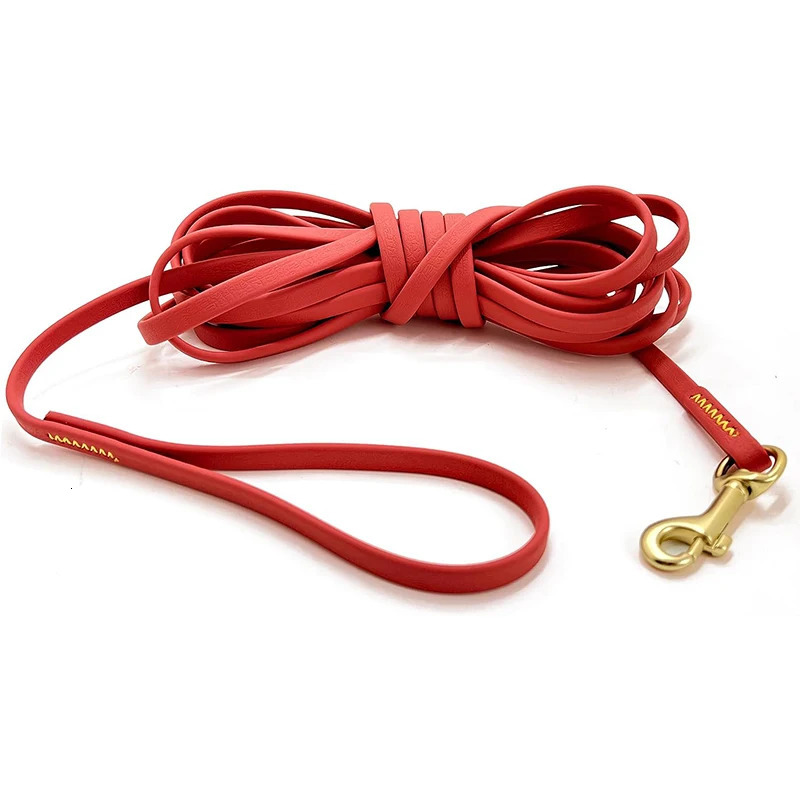 Dog leash long PVC pet leash 6M 9M easy to clean waterproof training strap suitable for large medium and small dogs 250427