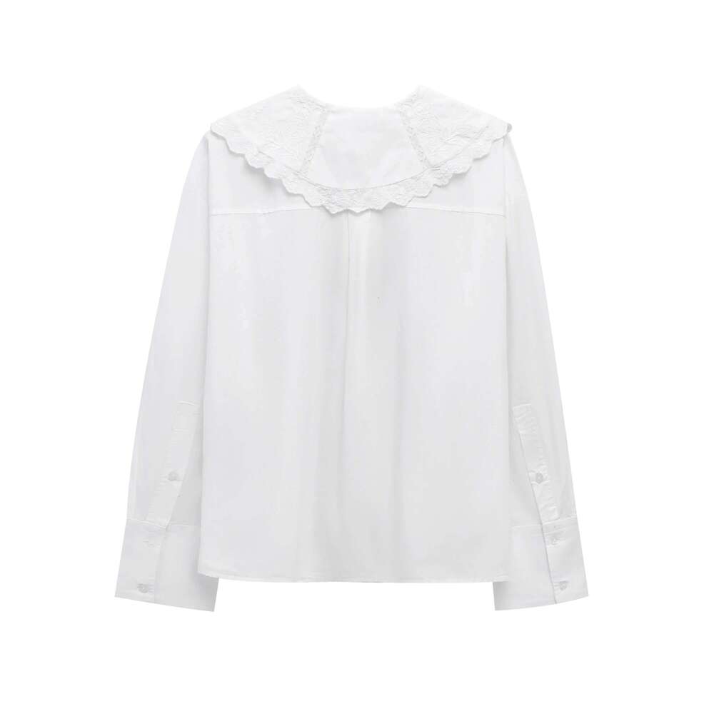 TRAFSHE Spring Casual Solid Women Long Sleeve Turn-down Collar Bow Loose Blouse New Fashion Chic Shirts