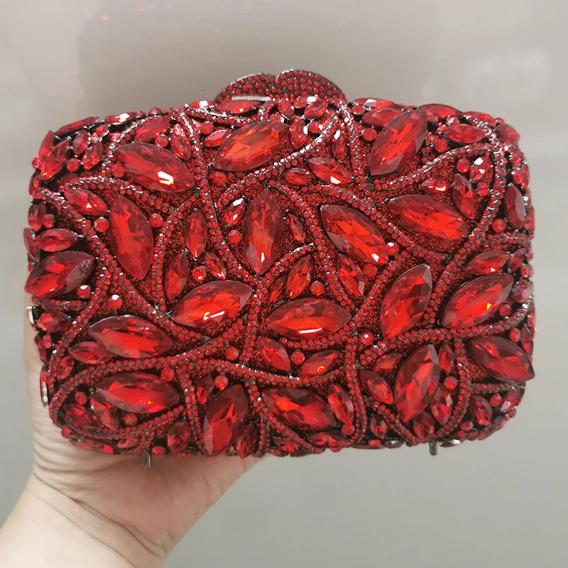 Big AB Crystal Clutch Wallet Gold Metal Late Wedding Bridal Handbag 100 Handmade Womens Diamond Bag 250428