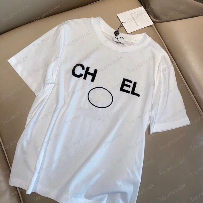 Designer T-shirt Women's Clothing French Fashion Clothing Alphabet Women's Designer Clothing Pattern Printed Round Neck Short Sleeve
