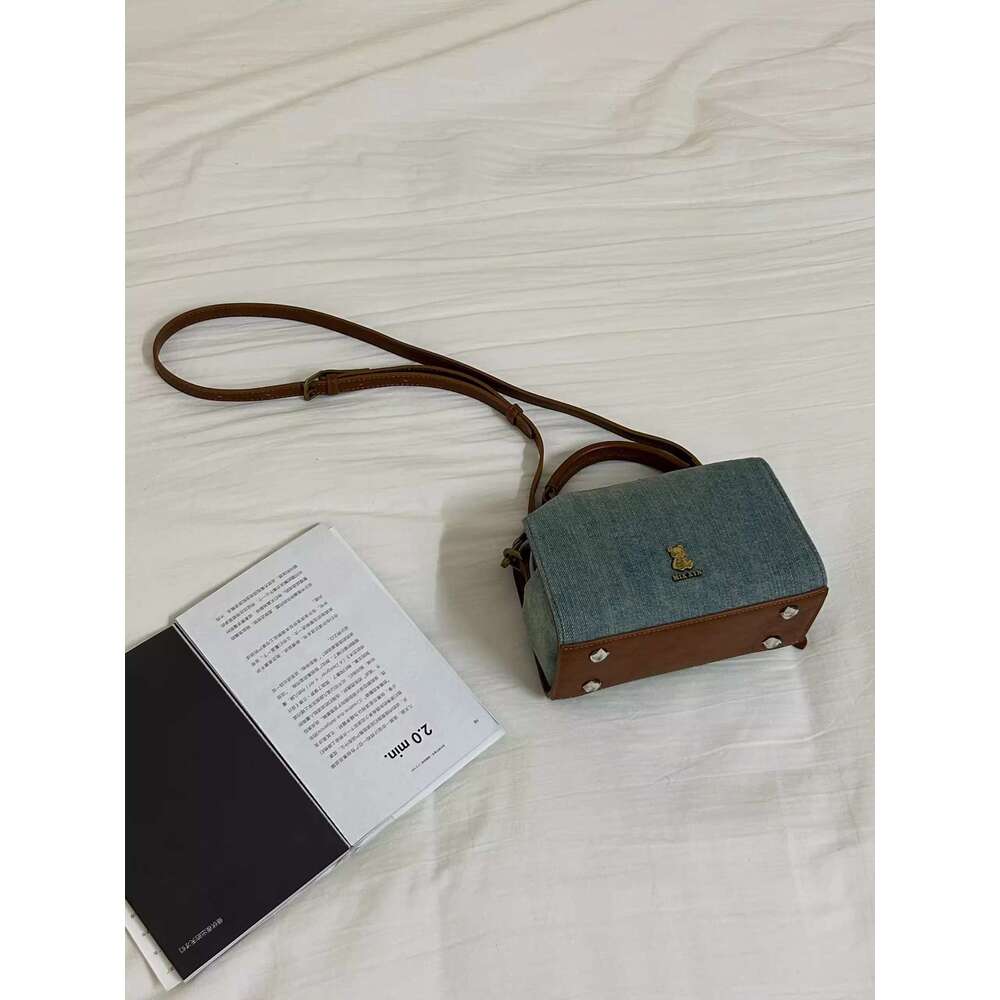 Niche Maillard Cowboy 2025 New Early Eight Small Square Autumn/Winter Fashion Versatile Handheld Diagonal Cross Bag