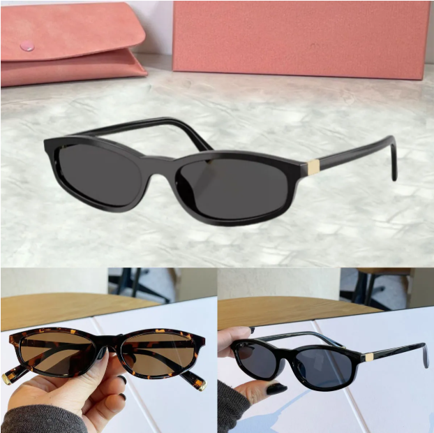 Small designer sunglasses women luxury sunglasses men black leopard print fashion vintage lunette clear womens designer glasses with box 006