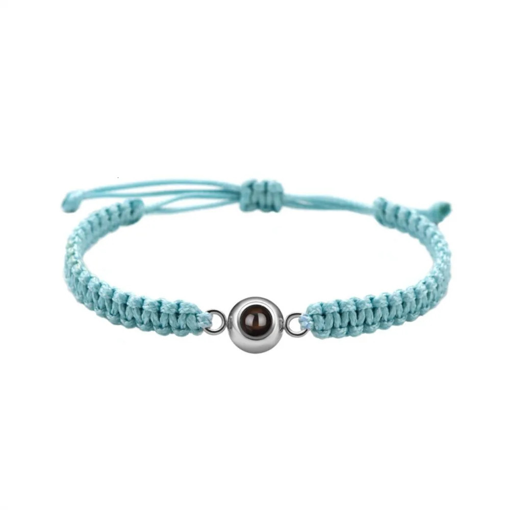 Color Woven Projection Bracelet Personalized Po Projection Bracelet Suitable For Womens/Mens Birthday And Christmas Gifts 250430