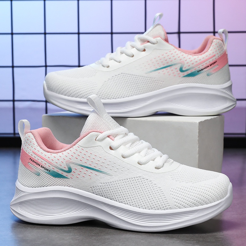 2025 Free Shipping Women Running Shoes Designer Shoes Black and White Thick Bottom Anti Slip Sports Shoes Sizes 36-41
