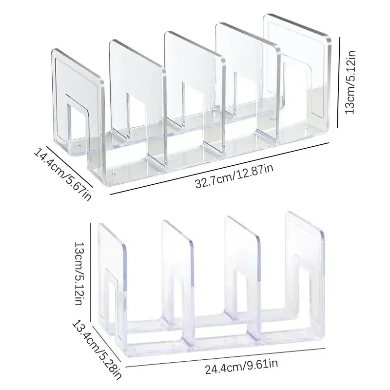 Acrylic handbag storage rack splitter organizer handbag storage rack for womens transparent partition display cabinet 250430