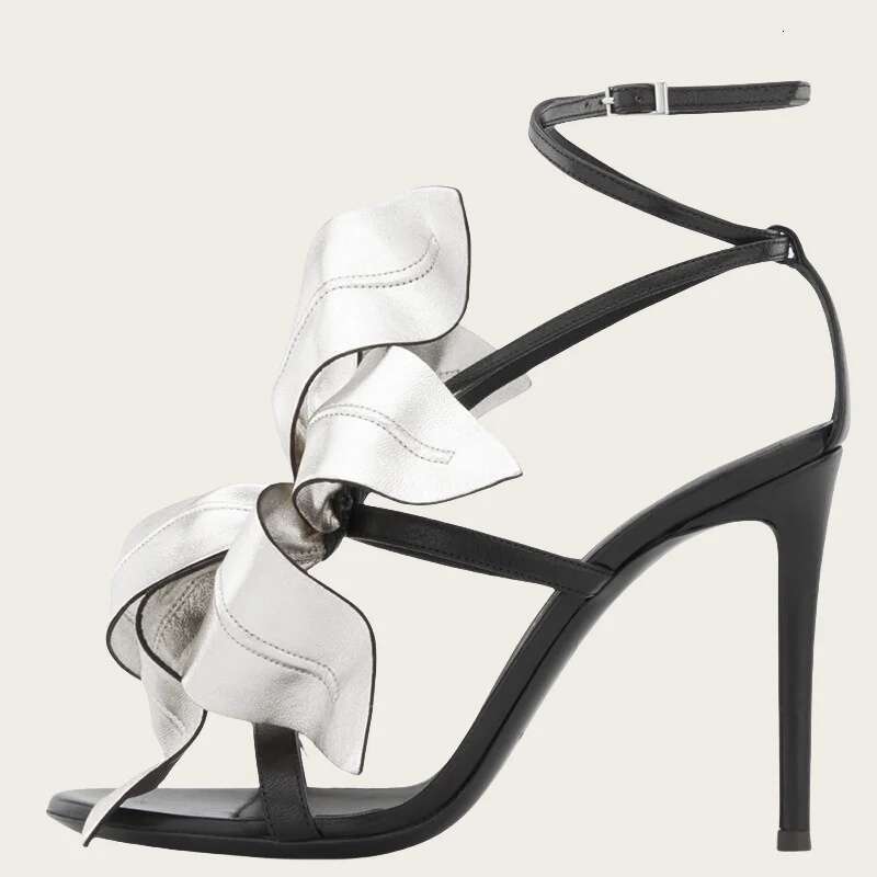 New Heel Sandals Elegant Sexy Flower Design Fashionable Shoes Party Banquet Women High Heels
