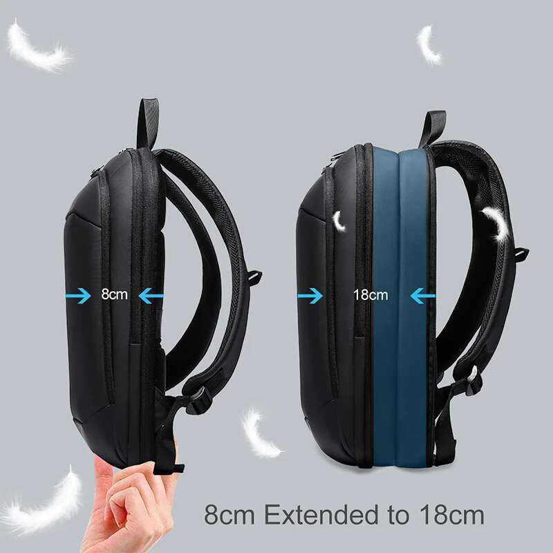 Heroic Knight Laptop 15.6 Inch Expandable Rucksack Waterproof Lightweight Travel Backpack Business Work Sport