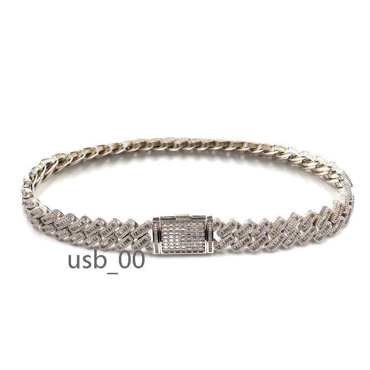 Cheap Price 19mm Brass Zircon Iced Out Hip Hop Jewelry Cuban Link Bracelet Men Women Bulk Order