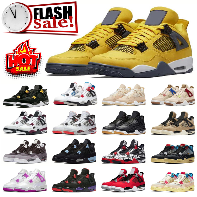 4 Basketball Shoes Men Women Sneakers Trainers Outdoor Sports Sneakers Designer Sneakers Royalty Bordeaux Fear What The Flight Nostalgia Submarine size 36-47