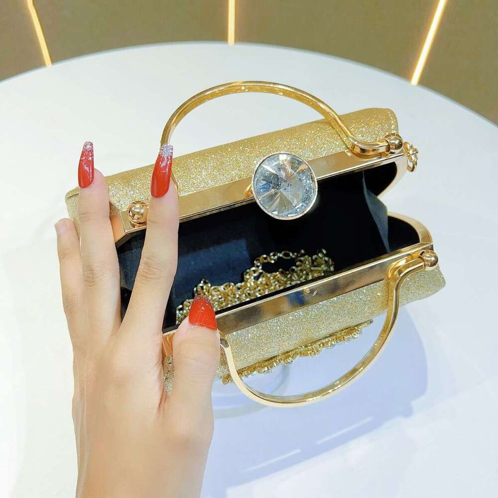 Dinner Bag New Box Banquet Full Of Water Diamond Inlaid Sunflower Women S Evening Dress Single Shoulder Crossbody Bag KQ