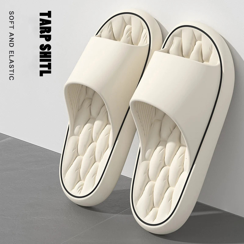 Super Light Soft Slippers Simple Fashion Slides EVA Elastic Shoes Colorful Sneakers In Door Bathroom Flip Flops 250428