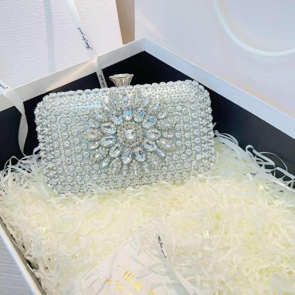 Dinner Bag Socialite Textured Rhinestone For Women S Dress Diamond Inlaid Handbag Evening Banquet Bag Qipao Bag KQ