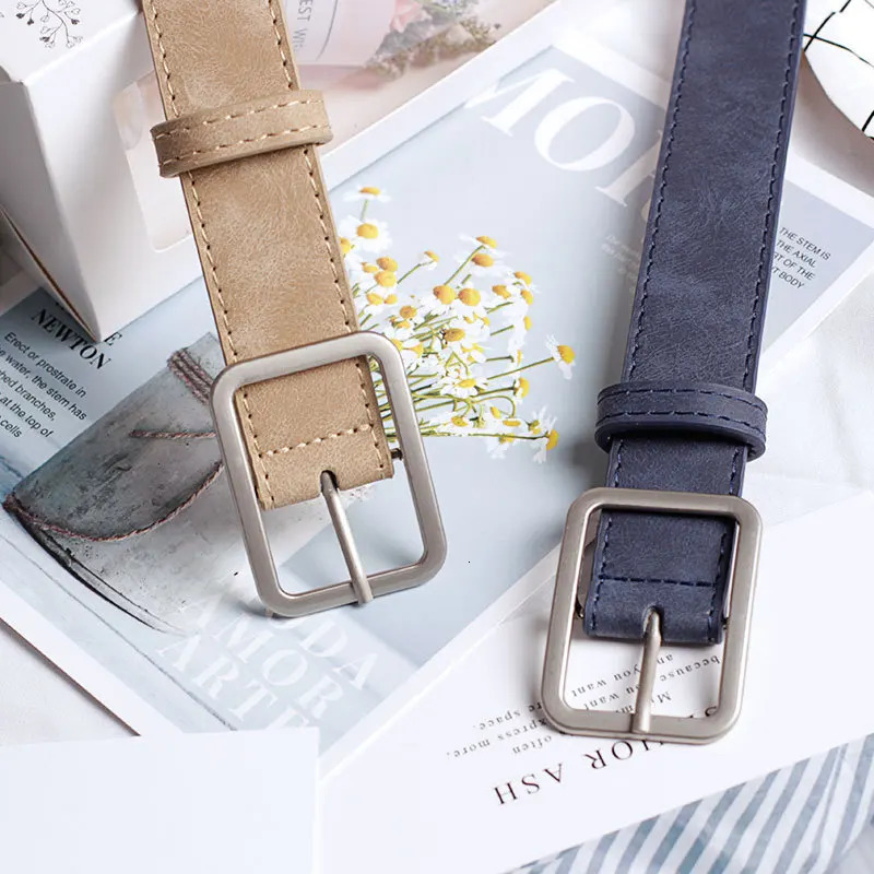 Leopard Print Pu Belt Unisex Fashion Personality Simple Pin Buckle Girdle Goth Retro Hip Hop Y2k Female Waistband 250430
