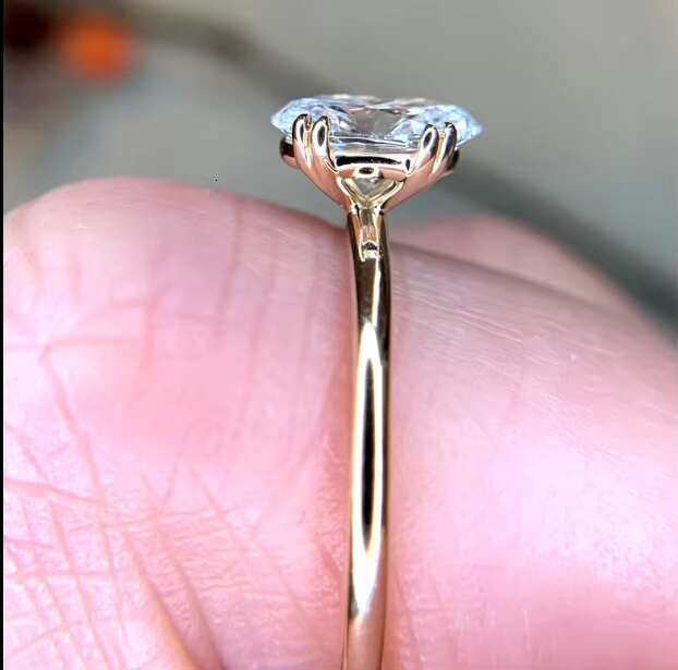 14K Gold Engagement Ring 1CT Lab Diamond IGI Certified Sparkle Lab Grown Diamond Ring