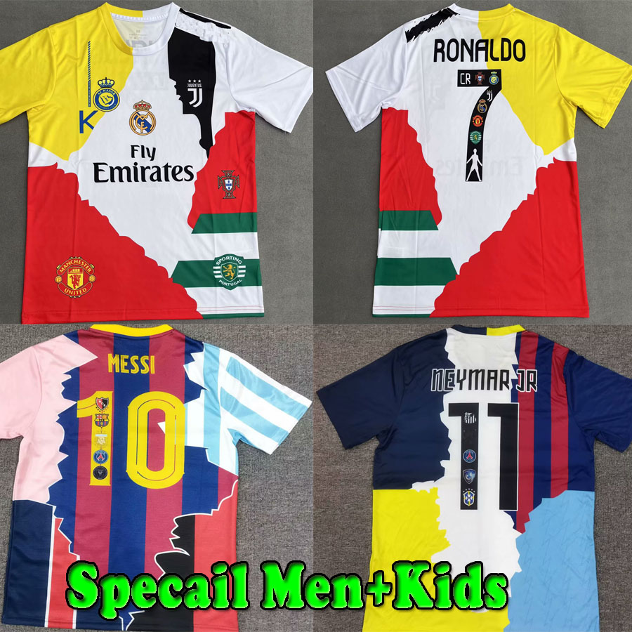 Special Edition Soccer Jerseys 2025 2026 Cristiano Ronaldo MesSiS Men Neymar jr adult kids kit Breathable and slim fit Limited football shirts uniform